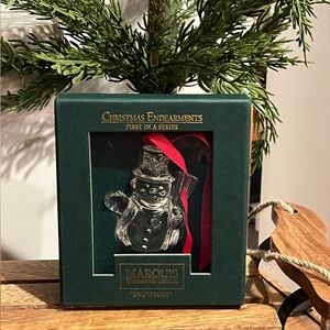 Marquis by Waterford Crystal "Snowman" Ornament